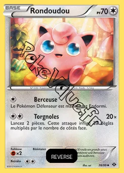 Carte Pokémon Rondoudou Reverse n°78 de la série Destinées Futures