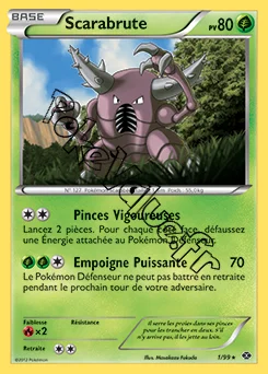 Carte Pokémon Scarabrute n°1 de la série Destinées Futures