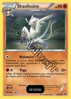 Carte Pokémon Shaofouine Reverse n°68 de la série Destinées Futures