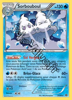 Carte Pokémon Sorbouboul n°33 de la série Destinées Futures