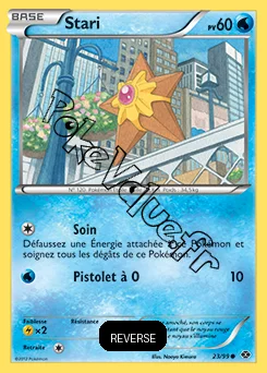 Carte Pokémon Stari  Reverse n°23 de la série Destinées Futures