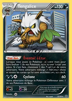 Carte Pokémon Tengalice n°72 de la série Destinées Futures
