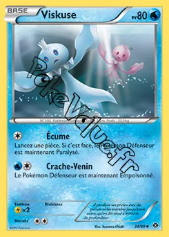 Carte Pokémon Viskuse n°34 de la série Destinées Futures
