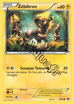 Carte Pokémon Zébibron n°47 de la série Destinées Futures