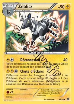 Carte Pokémon Zéblitz n°48 de la série Destinées Futures