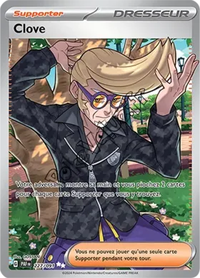 Carte Pokémon Clove n°227 de la série Destinées de Paldea