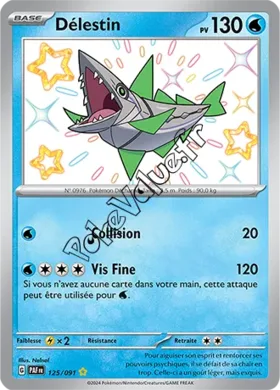 Carte Pokémon Délestin  n°125 de la série Destinées de Paldea