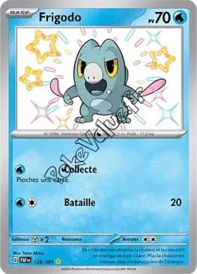 Carte Pokémon Frigodo  n°128 de la série Destinées de Paldea