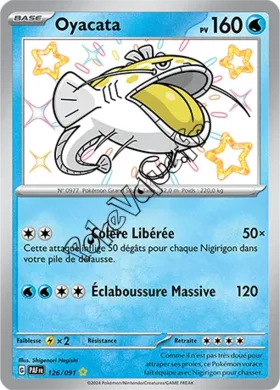 Carte Pokémon Oyacata  n°126 de la série Destinées de Paldea
