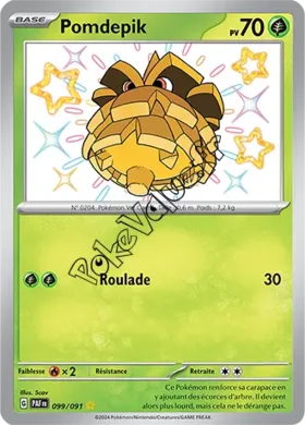 Carte Pokémon Pomdepik  n°099 de la série Destinées de Paldea