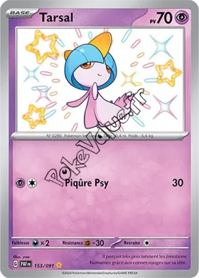 Carte Pokémon Tarsal  n°153 de la série Destinées de Paldea