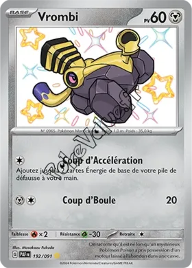 Carte Pokémon Vrombi  n°192 de la série Destinées de Paldea