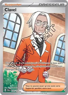 Carte Pokémon Clavel n°249 de la série Évolutions à Paldea