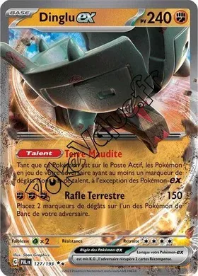 Carte Pokémon Dinglu ex  n°127 de la série Évolutions à Paldea