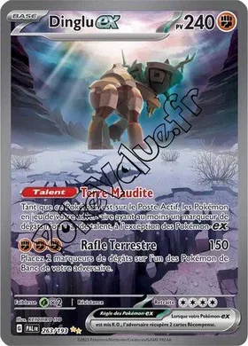 Carte Pokémon Dinglu ex  n°263 de la série Évolutions à Paldea