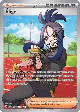 Carte Pokémon Élige n°250 de la série Évolutions à Paldea