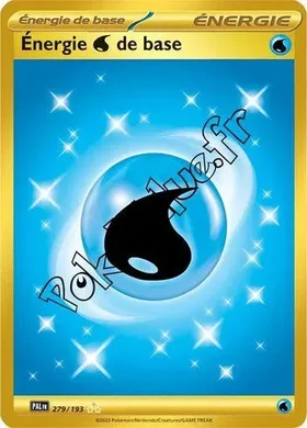 Carte Pokémon Énergie Eau de base n°279 de la série Évolutions à Paldea