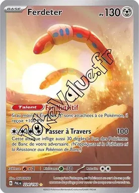 Carte Pokémon Ferdeter  n°224 de la série Évolutions à Paldea