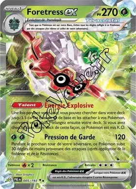 Carte Pokémon Foretress ex  n°005 de la série Évolutions à Paldea