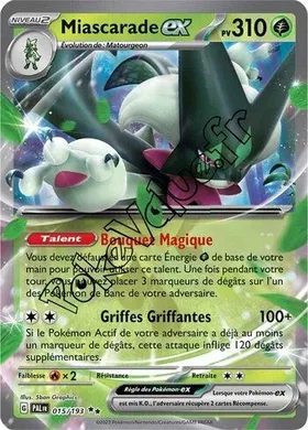 Carte Pokémon Miascarade ex  n°015 de la série Évolutions à Paldea