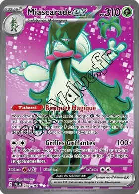 Carte Pokémon Miascarade ex  n°231 de la série Évolutions à Paldea