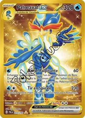 Carte Pokémon Palmaval ex  n°273 de la série Évolutions à Paldea