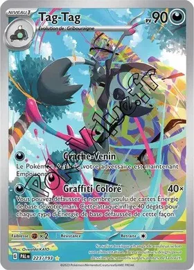 Carte Pokémon Tag-Tag  n°223 de la série Évolutions à Paldea