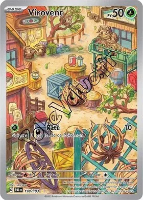 Carte Pokémon Virovent  n°198 de la série Évolutions à Paldea