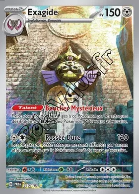 Carte Pokémon Exagide  n°210 de la série Faille Paradoxe
