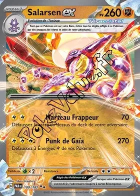 Carte Pokémon Salarsen ex  n°100 de la série Faille Paradoxe