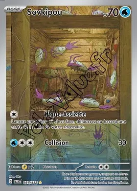Carte Pokémon Sovkipou  n°191 de la série Faille Paradoxe