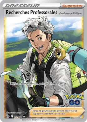 Carte Pokémon Recherches Professorales n°078 de la série Pokémon GO