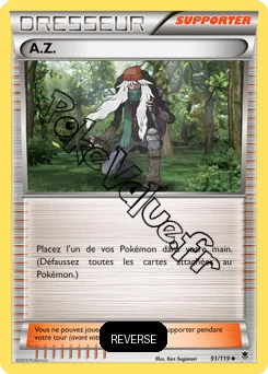 Carte Pokémon A.Z. Reverse n°91 de la série Vigueur Spectrale