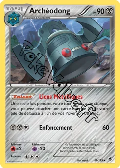 Carte Pokémon Archéodong  n°61 de la série Vigueur Spectrale