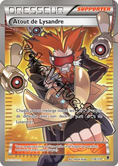 Carte Pokémon Atout de Lysandre n°118 de la série Vigueur Spectrale