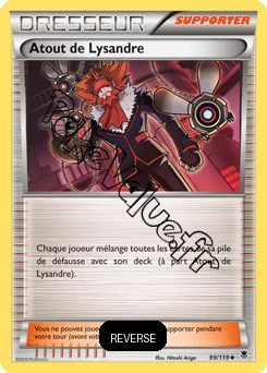 Carte Pokémon Atout de Lysandre Reverse n°99 de la série Vigueur Spectrale