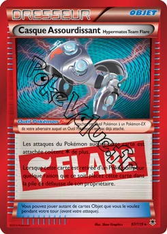 Carte Pokémon Casque Assourdissant Hypermatos Team Flare n°97 de la série Vigueur Spectrale