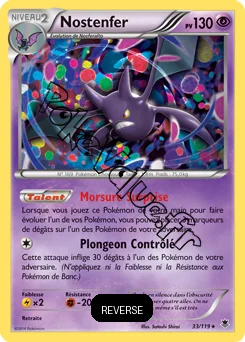 Carte Pokémon Crobat  Reverse n°33 de la série Vigueur Spectrale