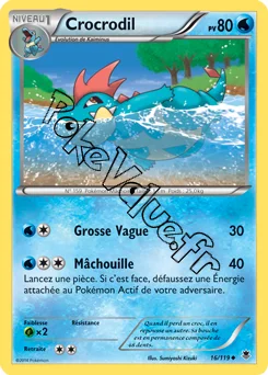 Carte Pokémon Croconaw  n°16 de la série Vigueur Spectrale