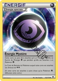 Carte Pokémon Énergie Mystère n°112 de la série Vigueur Spectrale