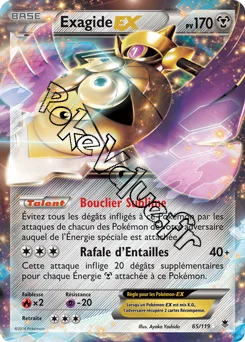 Carte Pokémon Exagide EX  n°65 de la série Vigueur Spectrale