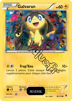 Carte Pokémon Galvaran  Reverse n°28 de la série Vigueur Spectrale