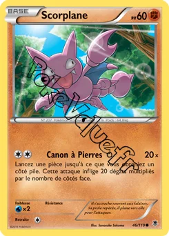 Carte Pokémon Gligar  n°46 de la série Vigueur Spectrale