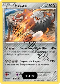 Carte Pokémon Heatran  Reverse n°63 de la série Vigueur Spectrale