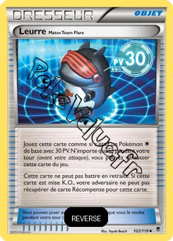 Carte Pokémon Leurre Matos Team Flare Reverse n°102 de la série Vigueur Spectrale
