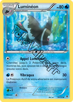 Carte Pokémon Lumineon  n°19 de la série Vigueur Spectrale