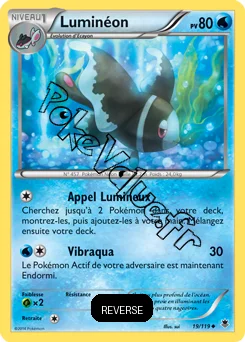 Carte Pokémon Lumineon  Reverse n°19 de la série Vigueur Spectrale