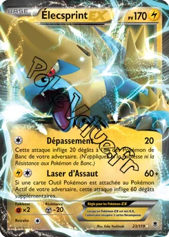Carte Pokémon Manectric EX  n°23 de la série Vigueur Spectrale