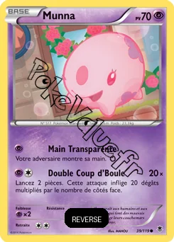 Carte Pokémon Munna  Reverse n°39 de la série Vigueur Spectrale
