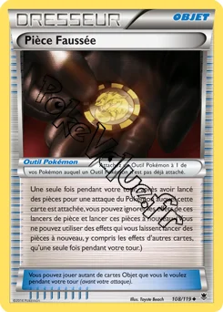 Carte Pokémon Pièce Faussée n°108 de la série Vigueur Spectrale